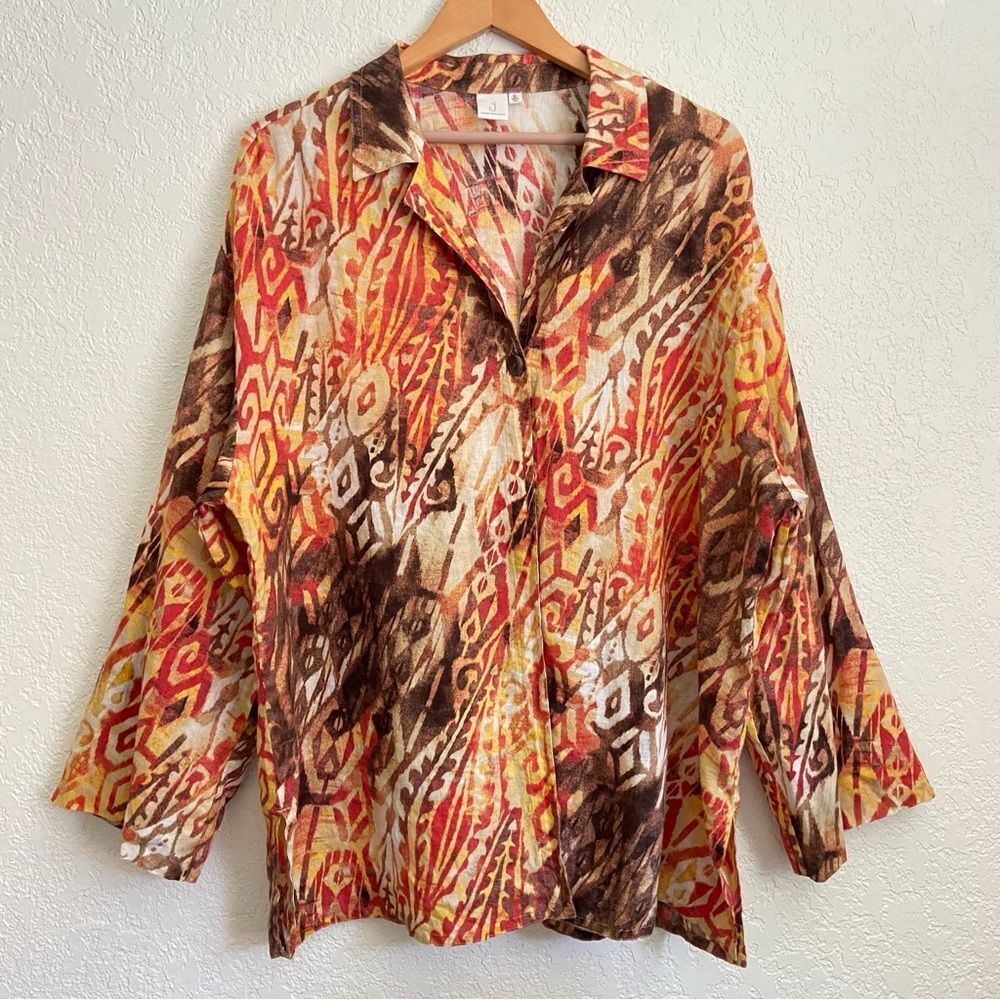 Jones New York 100% Linen Top